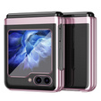 Husă pentru Samsung Galaxy Z Flip7 FE / Z Flip6, PC Case, transparent / roz