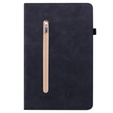 Huse pentru Samsung Galaxy Tab S6 Lite, Wallet Pen Slot, negru
