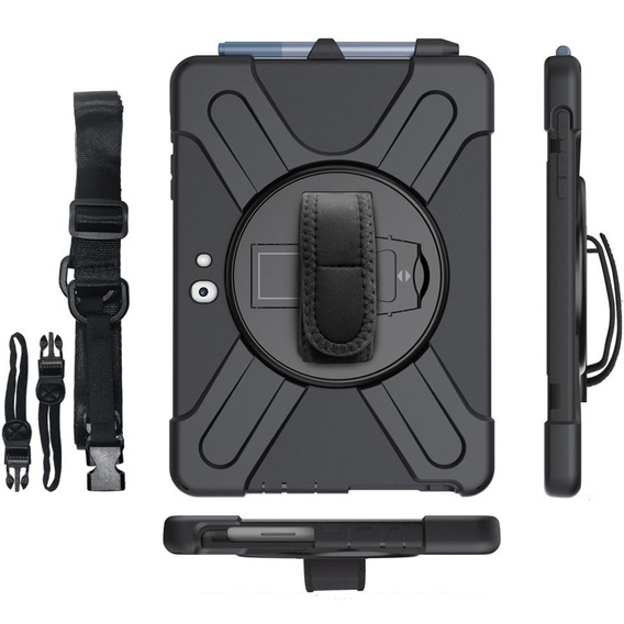 Husă protectoare în formă de X pentru Microsoft Surface Go/Go 2/Go 3/Go 4, negru