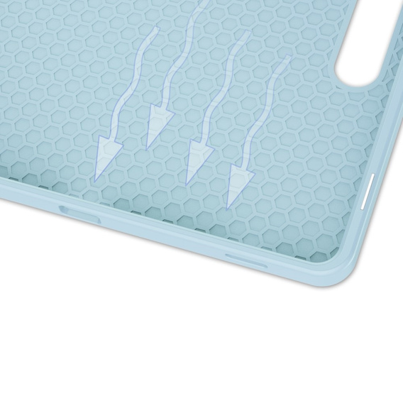 Husă pentru Samsung Galaxy Tab S10 FE+ Plus, Smartcase cu spațiu pentru stylus, albastru
