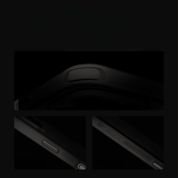 Carcasă pentru iPhone 16 Pro Max, carcasă blindată Nillkin, Carbon Fiber, pentru Magsafe, negru