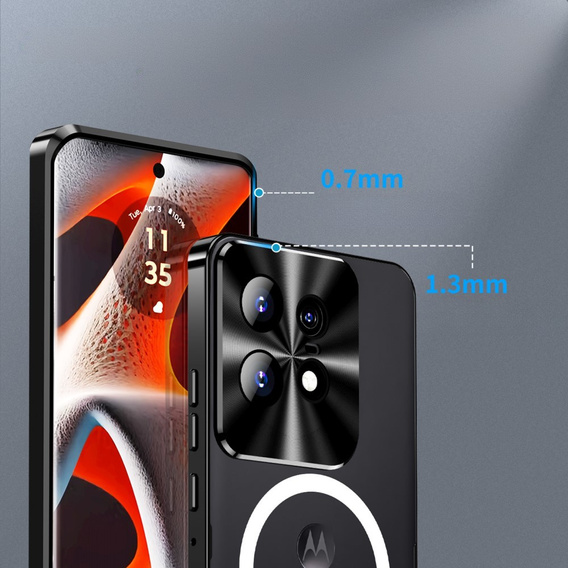 Carcasă de protecție pentru camera foto pentru Motorola Edge 50 Pro 5G, CamShield MagSafe, negru