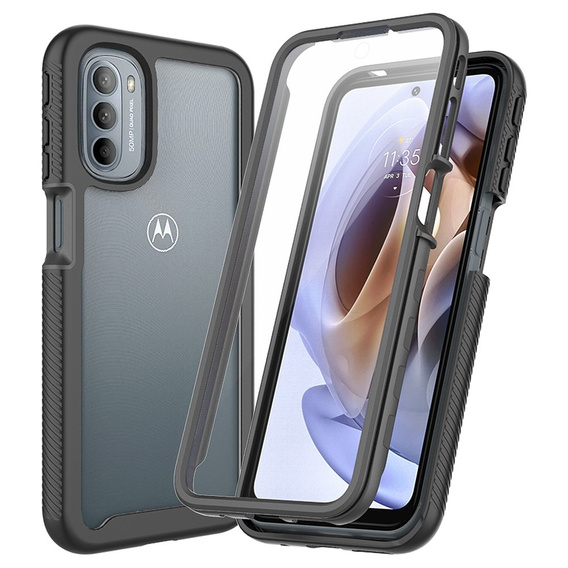 Carcasă pentru Motorola Moto G51 5G, Shockproof, cu folie, albastru