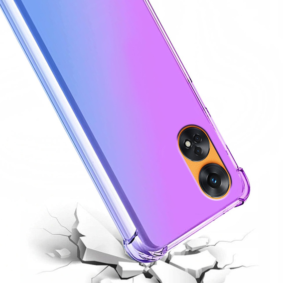 Husa pentru Oppo Reno8 T, Gradient Dropproof, Violet / albastru