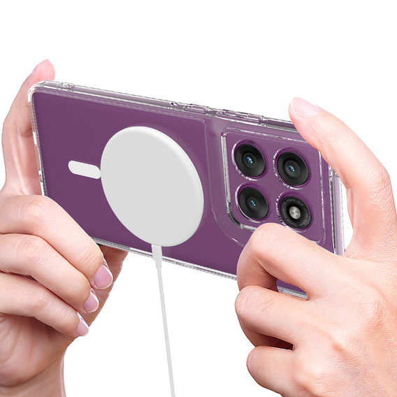 Husă Fusion Hybrid MagSafe pentru Motorola Edge 70 5G, transparentă