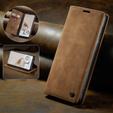 Husa CASEME pentru Samsung Galaxy S20 FE, Leather Wallet Case, maro