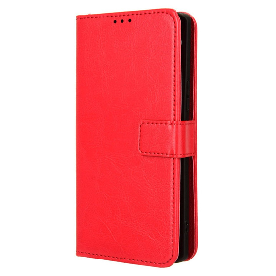 Cu clapetă pentru Infinix Note 40 Pro Plus, Crazy Horse Wallet, roșu