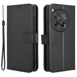 Cu clapetă pentru OnePlus 12 5G, Wallet Smart Magnet, negru