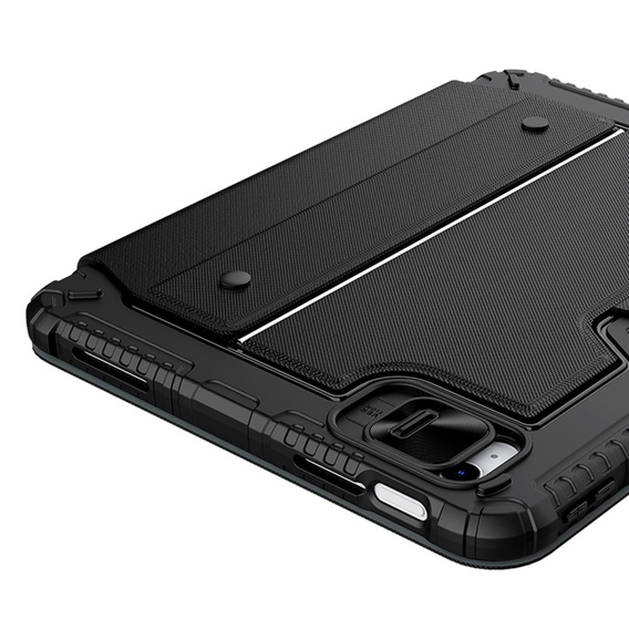 Carcasă + tastatură iPad 10.9 2022, NILLKIN Bumper Pen Slot, negru
