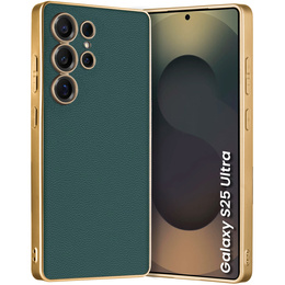 Huse pentru Samsung Galaxy S25 Ultra, GKK Leather, verde