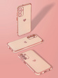 Carcasa pentru Samsung Galaxy A26, Electro heart, roz rose gold + sticlă 9H