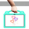 Husă pentru copii pentru T Tablet 5G, Cute Patterns, cu suport, verde