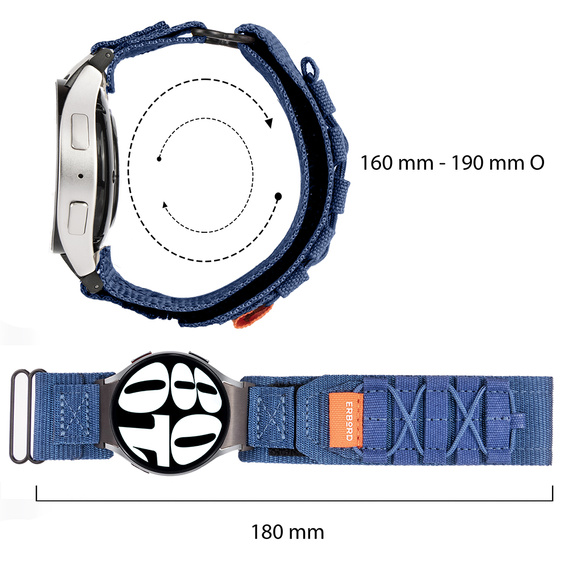 ERBORD Runner curea din nailon pentru Samsung Galaxy Watch 4/5/6/7