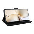 Carcasă cu clapetă pentru Realme 14 Pro+ 5G, Crossbody Leather Wallet, negru