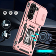 Husă blindată pentru Samsung Galaxy Z Fold6 5G, CamShield Slide, roz rose gold