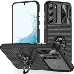 Huse pentru Samsung Galaxy S23, Camera Slide Ring, negru