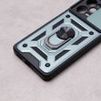Husă blindată pentru Xiaomi Poco X5 Pro 5G, CamShield Slide, verde