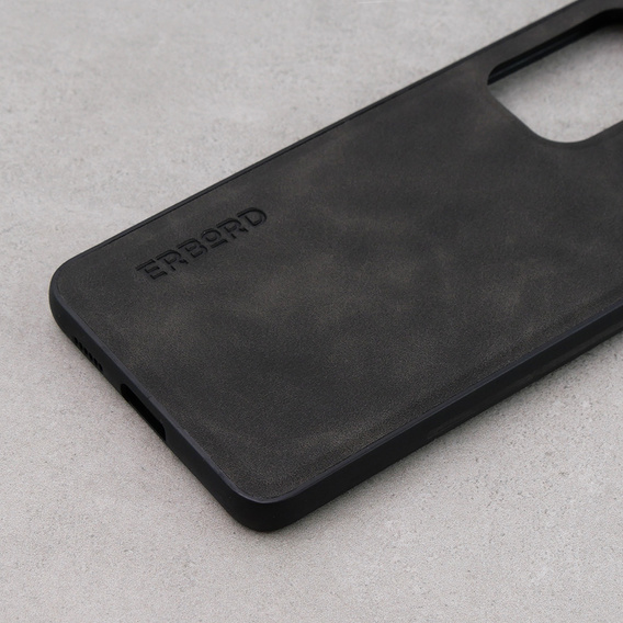 Huse pentru Samsung Galaxy A53, ERBORD Business, cu placă de suport pentru mașină, gri