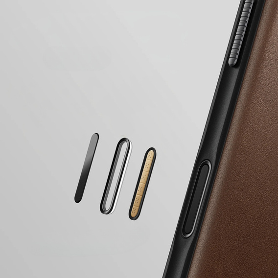Carcasă Nomad pentru iPhone 17 Pro, Modern Leather Folio, maro