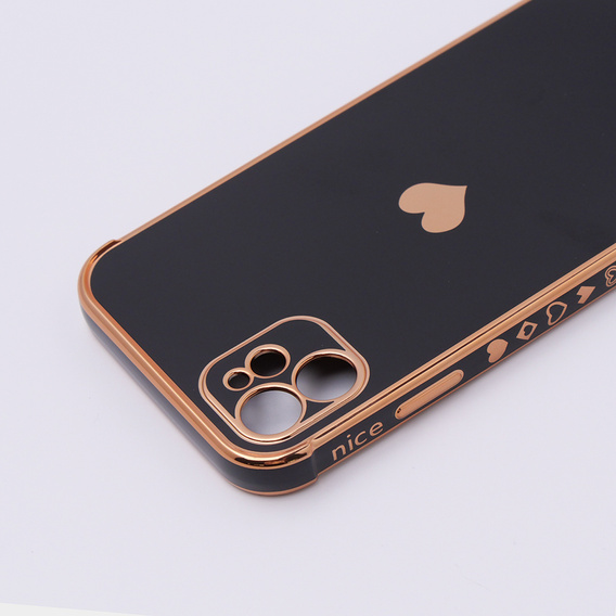 Huse pentru Apple iPhone 11, Electro heart, negru