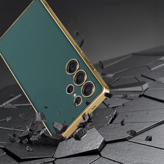 Huse pentru Samsung Galaxy S25 Ultra, GKK Leather, verde