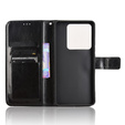 Cu clapetă pentru Xiaomi Poco M7 Pro 5G, Crazy Horse Wallet, negru