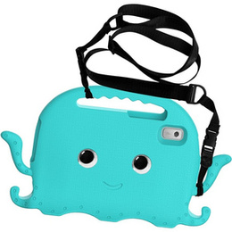 Husă pentru copii pentru Lenovo Tab M9, cu mâner, caracatiță, verde