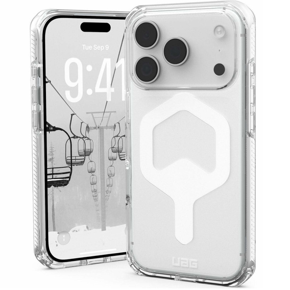 Husă Urban Armor Gear pentru iPhone 17 Pro Max, Plyo MagSafe, Ice/White