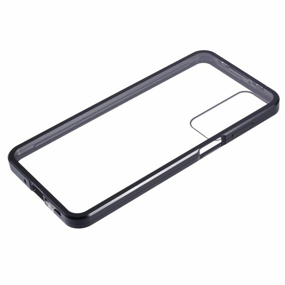 Husa pentru Samsung Galaxy A16, Magnetic Dual Glass, negru