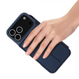 Husă Dux Ducis pentru iPhone 17 Pro Max, Skin Pro, cu clapetă, cu slot pentru carduri, albastru marin