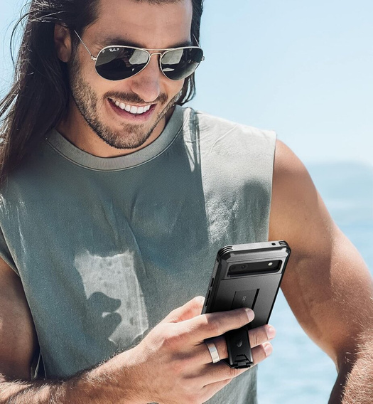 Husă blindată pentru Google Pixel 6a, Dexnor Full Body, negru