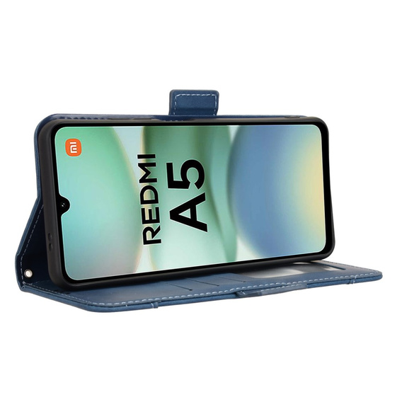 Cu clapetă pentru Xiaomi Redmi A5, Card Slot, albastru închis