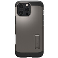 Carcasa Spigen pentru iPhone 16 Pro Max, Tough Armor Mag MagSafe, gri + 9H Tempered Glass
