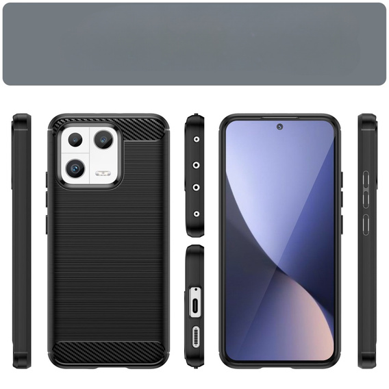 Huse pentru Xiaomi 13, Carbon, negru