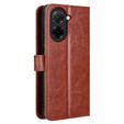 Cu clapetă pentru Xiaomi Redmi A5, Crazy Horse Wallet, maro