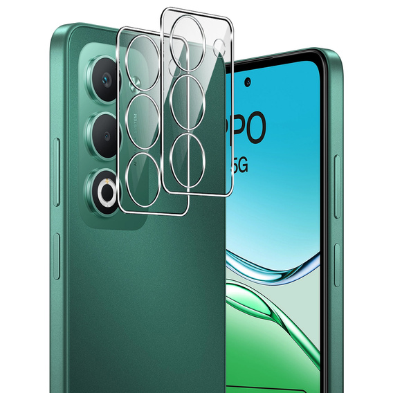 2x ERBORD sticlă călită ERBORD pentru camera pentru Realme 12 Pro / 12 Pro +, transparentă