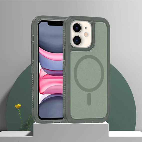 Carcasă cu ramă pentru iPhone 11, pentru MagSafe, verde