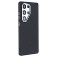 Carcasa pentru Samsung Galaxy S25 Ultra, Carbon Fiber MagSafe, negru