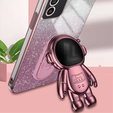 Husa pentru Samsung Galaxy A15 4G / 5G, Glitter Astronaut, roz