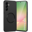 Huse pentru Samsung Galaxy A56 5G, Leather Hybrid MagSafe, negru