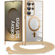 Husă pentru Samsung Galaxy S25 Ultra, Electro MagSafe, de aur + Lanyard