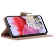 Cu clapetă pentru Samsung Galaxy M34 5G, Butterfly, roz rose gold