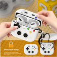 Carcasă retro pentru consolă cu etichetă în formă de inimă pentru AirPods Pro 3