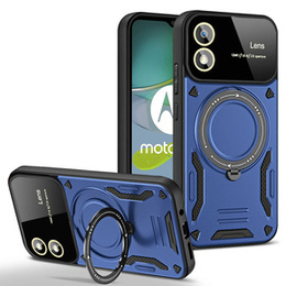 Husă blindată pentru Motorola Moto G24 / G24 Power / G04, Magnetic Ring, albastru