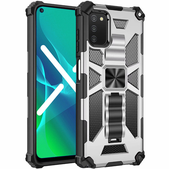 Huse pentru Samsung Galaxy A03s, Armor Kickstand, alb