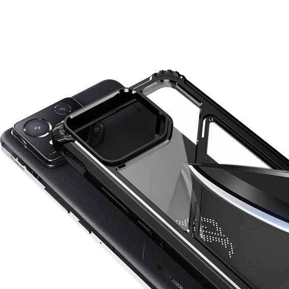 Husă pentru ASUS ROG Phone 8 Pro, Armor Kickstand, cu suport, negru