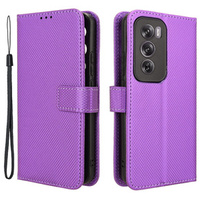 Cu clapetă pentru Oppo Reno 12, Wallet Smart Magnet, violet