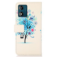 Cu clapetă pentru Motorola Moto E13, Wallet Tree, albastru