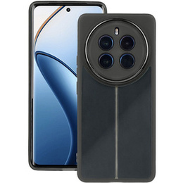 Husă din silicon pentru Realme 12 Pro 5G / 12 Pro+ 5G, cu protecție pentru cameră, transparent / negru