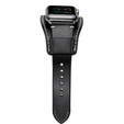 Curea din piele pentru Apple Watch 1/2/3/4/4/5/6/6/7/8/SE/Ultra 42/44/45/49mm, negru